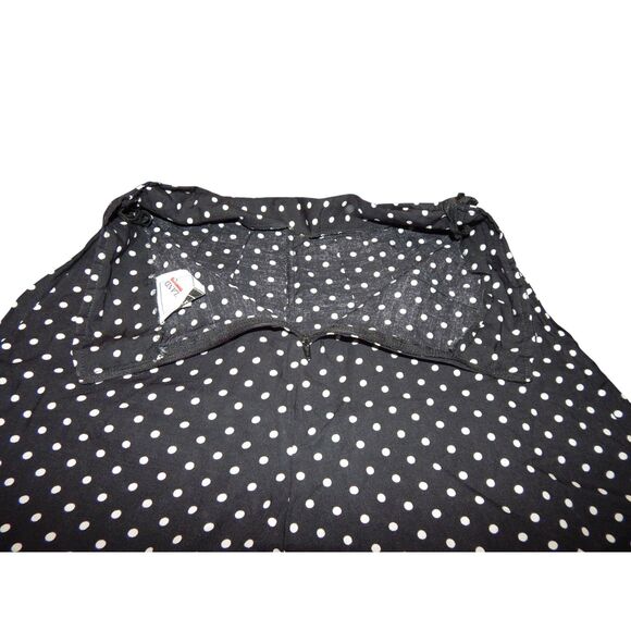 BRITLAND women's size 7 vintage gray black polka dot long thin shorts suit set - Picture 15 of 15
